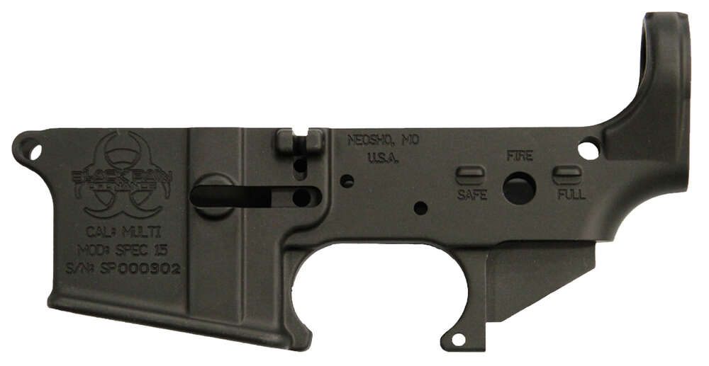 Parts Black Rain Ordnance Multi Caliber BRO SPEC15LR          SPEC15 FORGED LOWER REC BLK